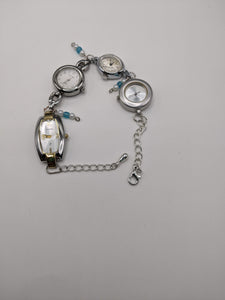 Silver vintage watches bracelet