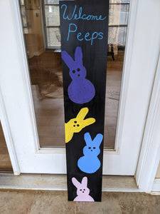 Peeps Welcome sign