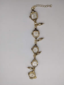 Gold vintage watch bracelet